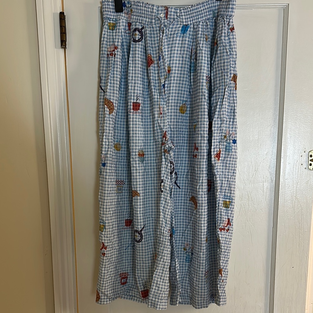 Anthropologie Blue Pleated Midi Jumpsuit